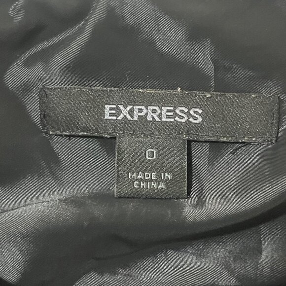 Vtg Y2K Express Silk Babydoll Dress Sz 0 Animal Print Whimsigoth Fairy Grunge - Picture 3 of 10